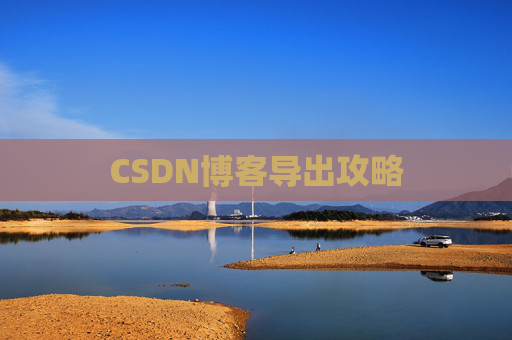 CSDN博客导出攻略